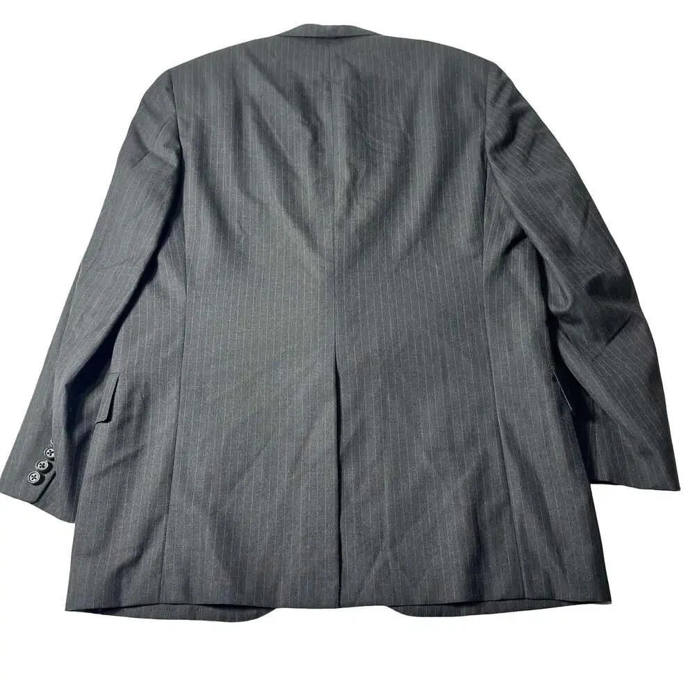 Oxxford Clothes Mens 46R Charcoal Pinstripe Wool Blazer Sport Super Worsted USA